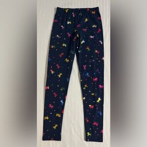 Vigoss girls unicorn horse  leggings. Size M 10-12.  L1